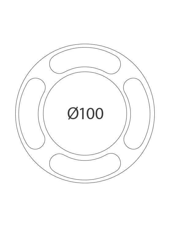 Anilla Cromada para poste medidas