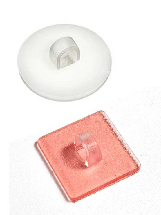 Botón adhesivo con gancho redondo cuadrado Vatisa