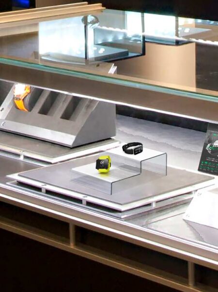 Expositor metacrilato escalera dos pisos (5 unidades)