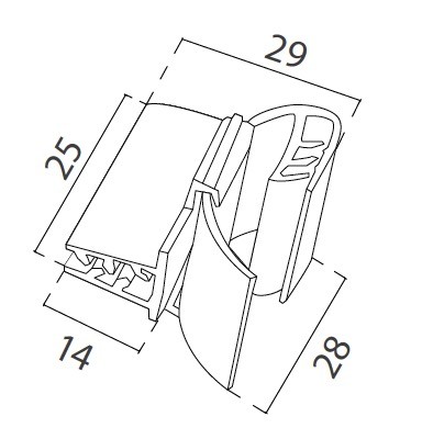 Gripper Curvo (100 unidades) - Imagen 2