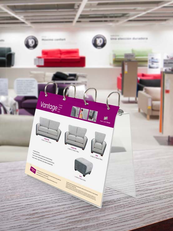 Porta Catálogos Horizontal con Anillas (2 unidades)