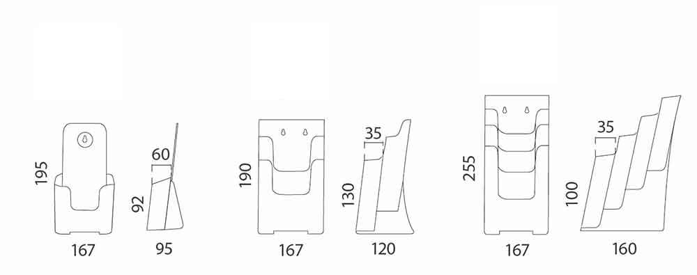Porta catálogos múltiple medidas 2025