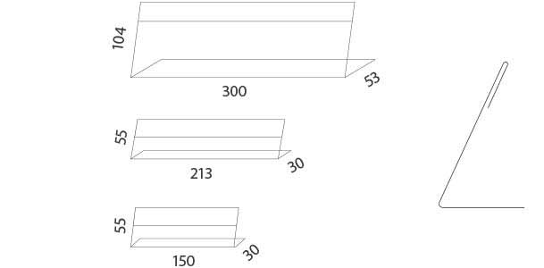 Porta gráfica de sobremesa en PVC medidas 2025