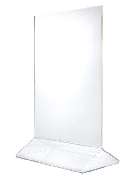 Porta cartel con base triangular (10 unidades) - Imagen 3