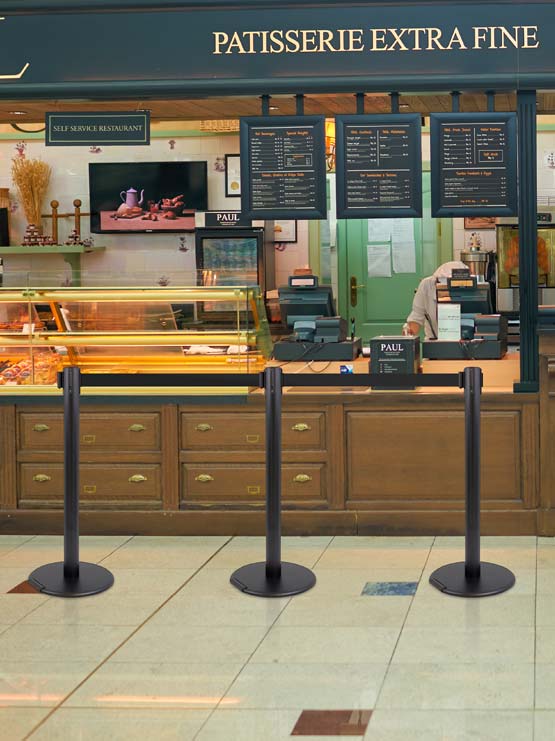 Poste Separador con Rueda (Pack 2 Unidades)