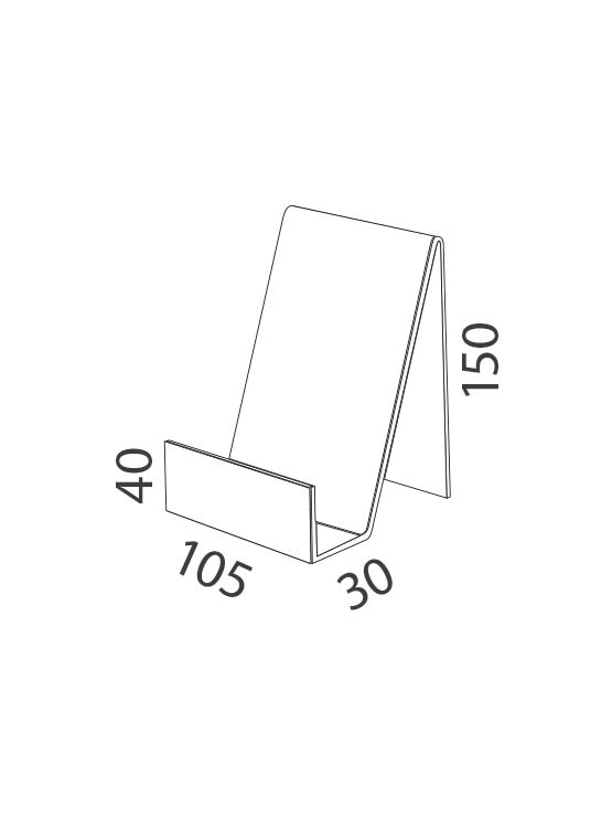 Soporte Acrílico sobremesa (5 unidades) - Imagen 3