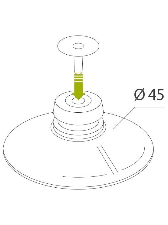 Ventosa con Chincheta (100 unidades) - Imagen 2