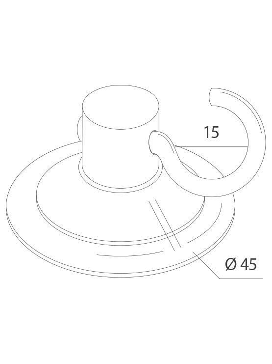 Ventosa Doble con Gancho Giratorio (100 unidades) - Imagen 2