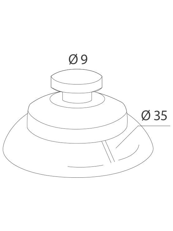 Ventosa doble medidas