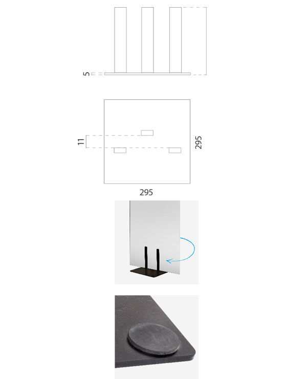 Base modelo Balboa (2 unidades) - Imagen 2