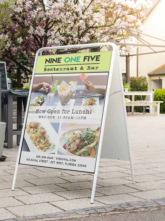 Caballete Metálico Publicitario Doble Cara