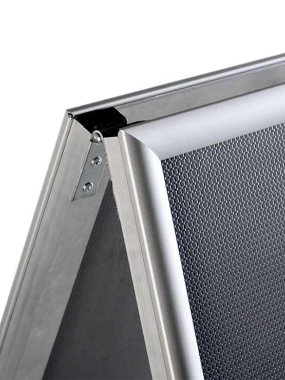 Caballete Publicitario doble cara con marco detalle superior