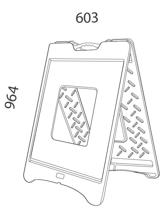 Caballete publicitario doble cara - Imagen 2