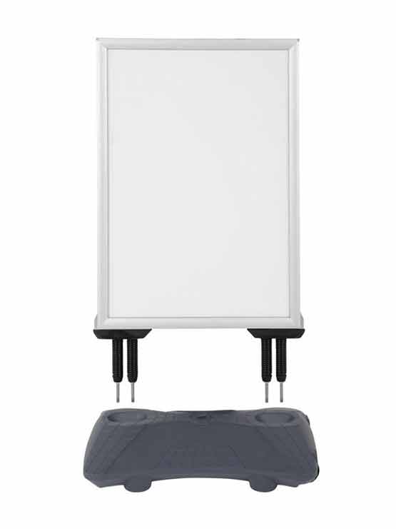 colocación marco doble cara gris