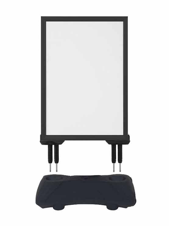 colocación marco doble cara negro