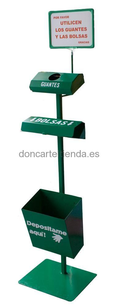 Expendedor Bolsas y Guantes Verde