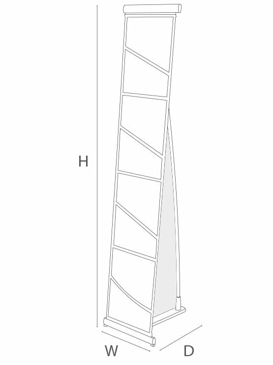 Expositor de Catálogos medidas