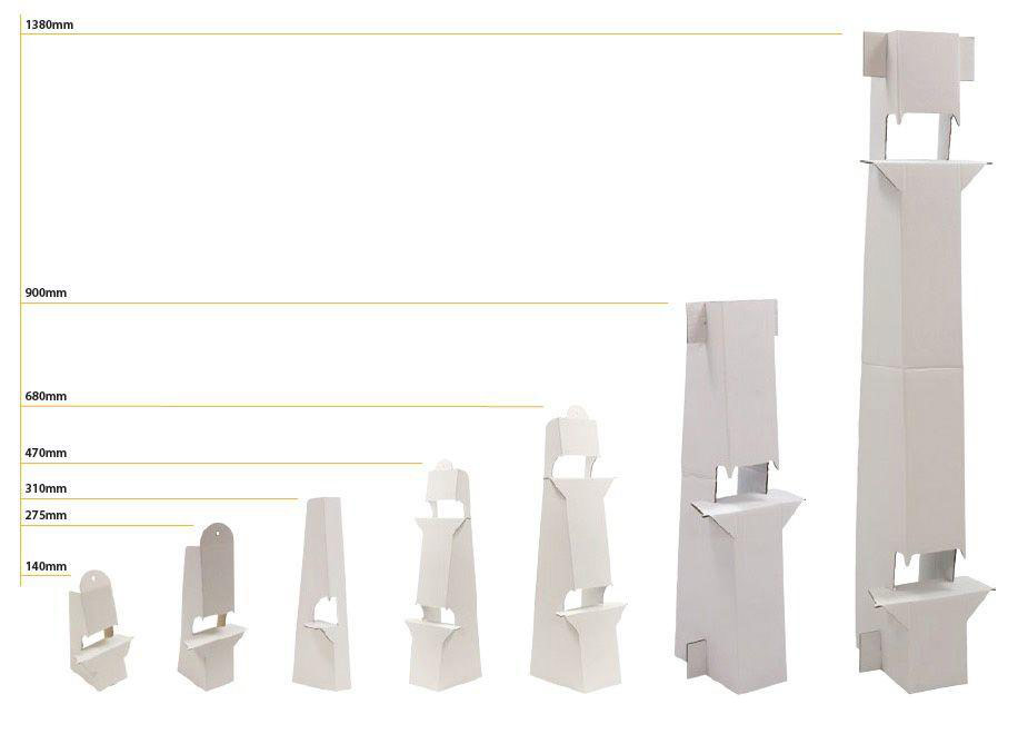 Peana para cartón publicitario