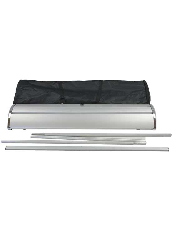 Roll Up con acabado metálico gris despiece