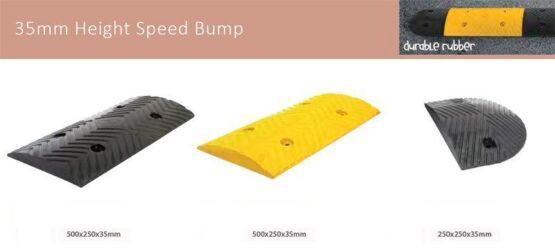 Badén reductor de velocidad de 35 mm de altura 555x252