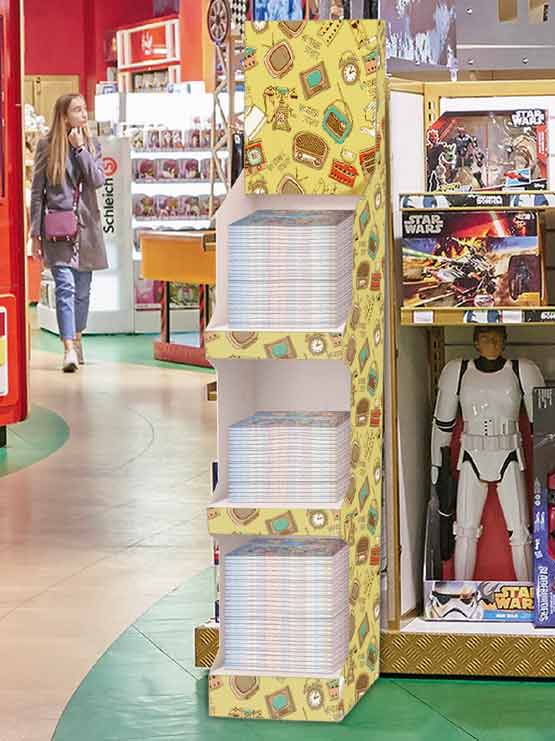 Expositor publicitario cartón modelo Viena