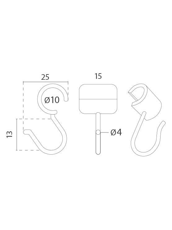 Gancho para Soporte (20 unidades) - Imagen 3