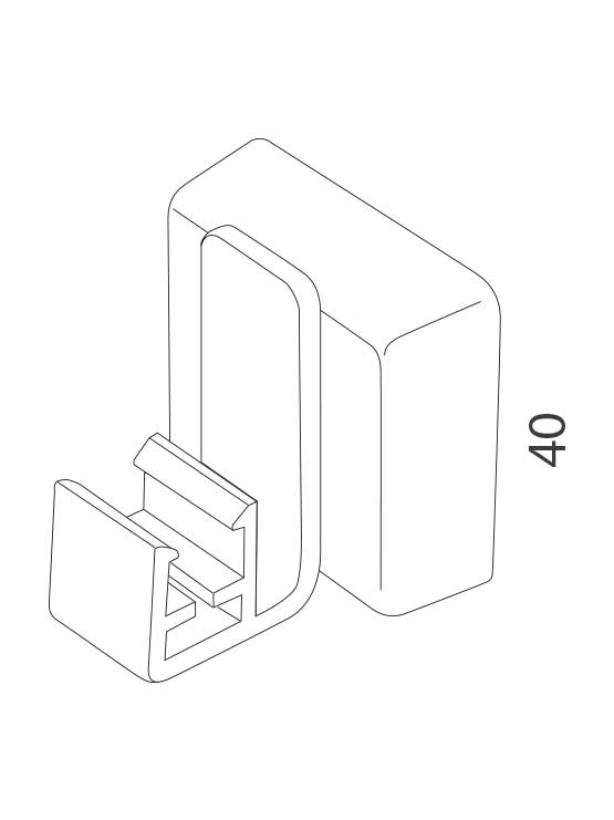 Pie magnético para marco medidas