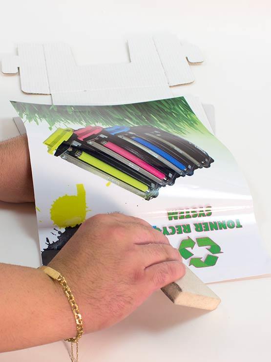 PortaFolletos cartón modelo Belgrado (5 unidades) - Imagen 7