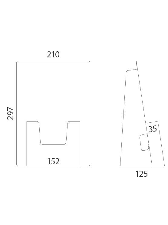 PortaFolletos cartón modelo Belgrado (5 unidades) - Imagen 4