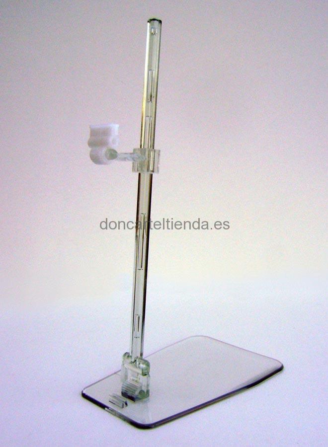 portaprecios transparente peana con clip