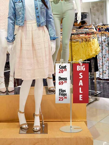 Soporte portaprecio telescópico (10 unidades)