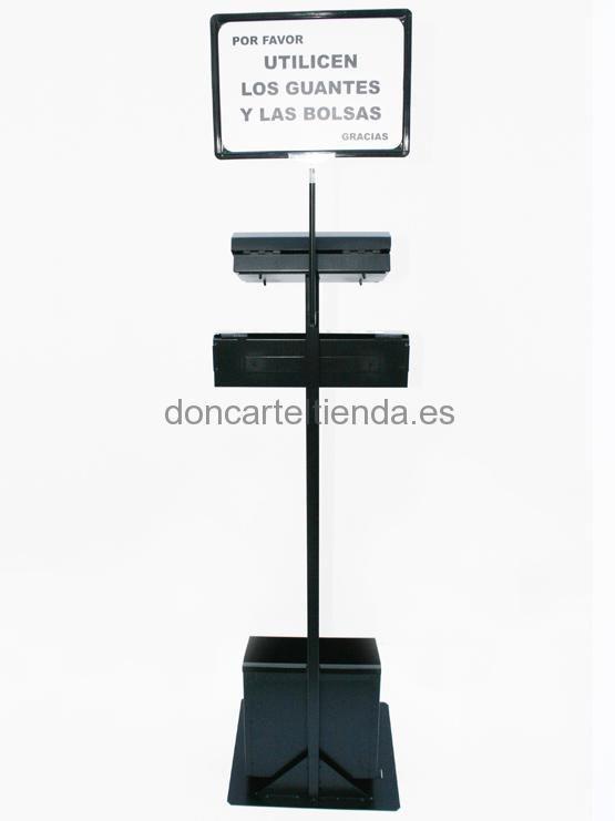 Dispensador de Bolsas y Guantes Color Negro imagen 3