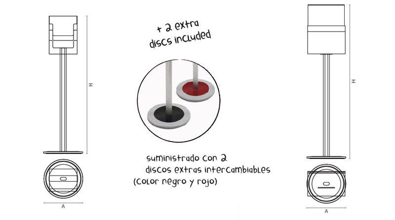 Urna con Peana para Stand Urna con Peana para Stand