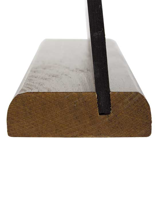 Pizarra de Tiza Sobremesa Inclinada detalle inferior