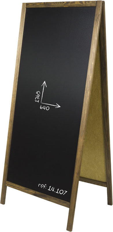 Pizarra Negra Tiza Doble Grande 1365 x 640 mm imagen 3