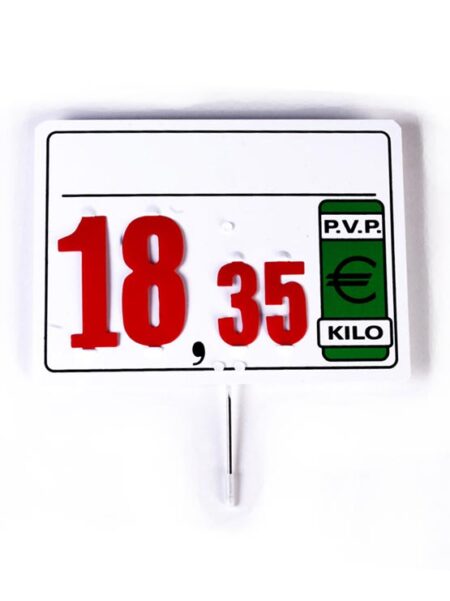 Cartel Precio Universal modelo Yoni