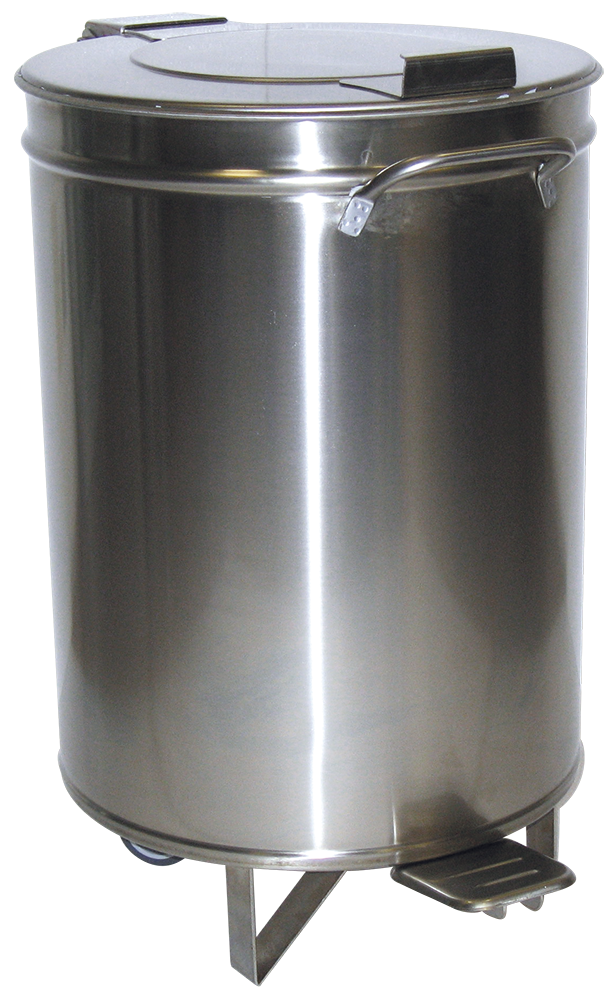 Cubo de basura inox con apertura a pedal
