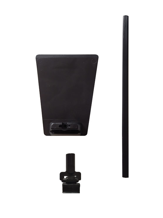 Portaprecios peana pinza despiece negro