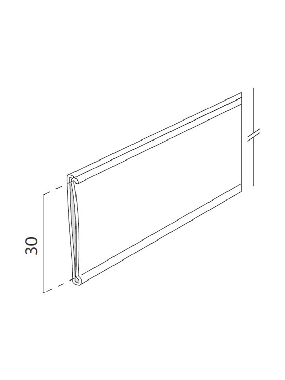 Perfil Etiquetero Porta Precio Adhesivo A-30 (25 unidades) - Imagen 2