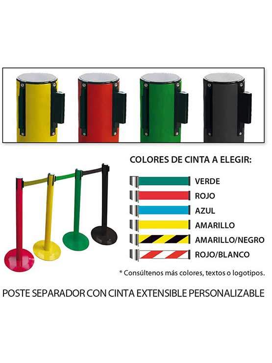 Poste Separador Acero personalización