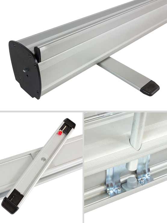 Roll Up BANNER detalles de las piezas del pie