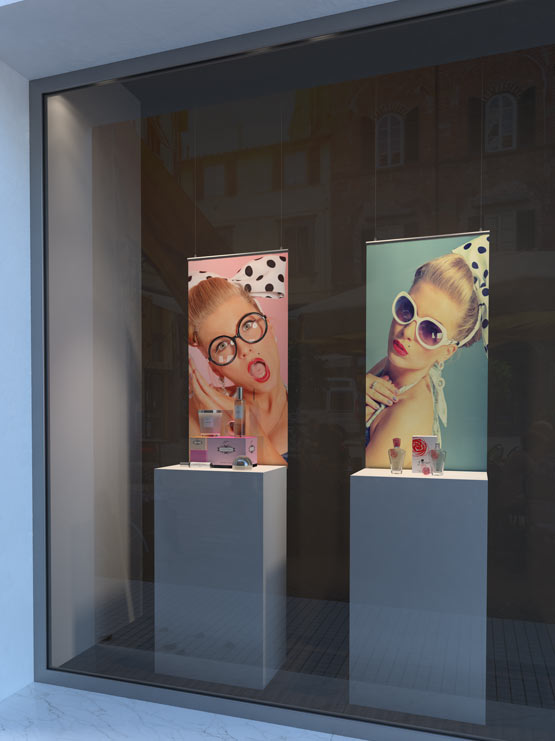 Porta Carteles modelo AluGrip (4 unidades)