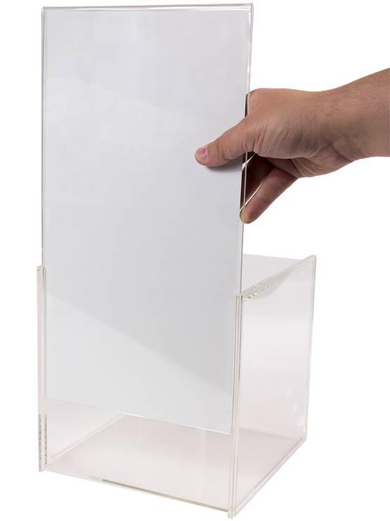 Urna de Plástico con porta gráficas (2 unidades) - Imagen 3