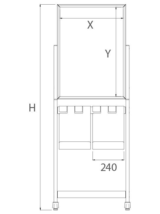Expositor portafolletos modelo Polan - Imagen 2
