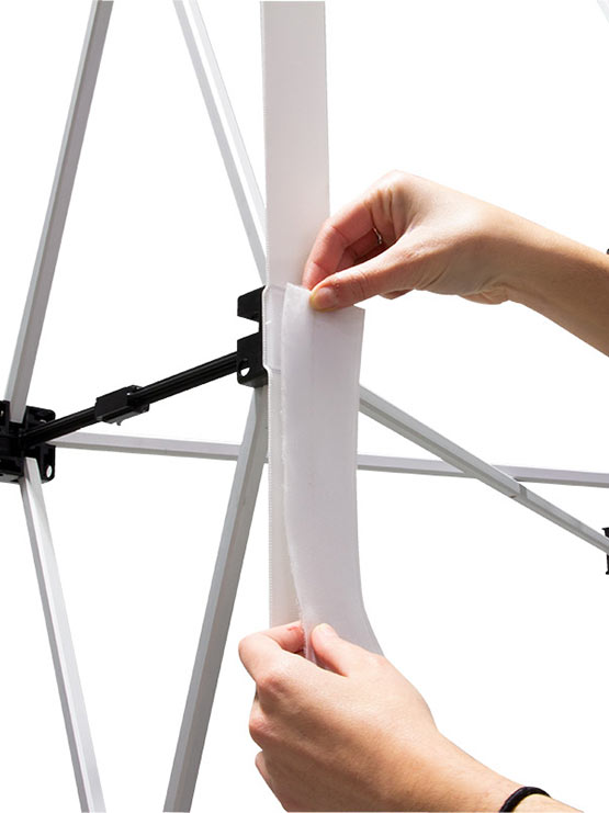 Cintra velcro Photocall con lados impresos