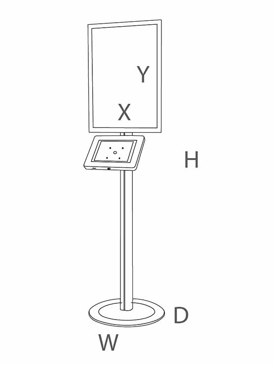 Soporte de tablet con marco publicitario - Imagen 3