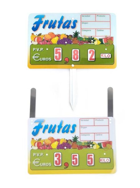 Cartel fruta Canadá gancho y paleta