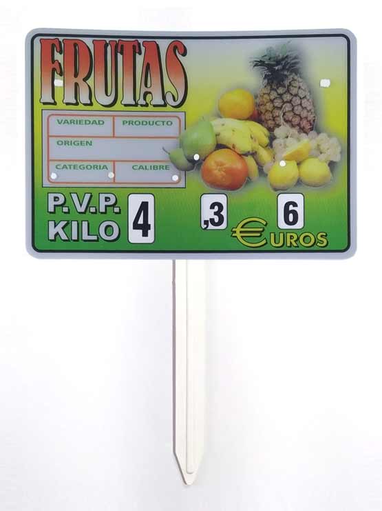 Cartel fruta Cubano (paleta, ganchos o pletinas) - Imagen 3