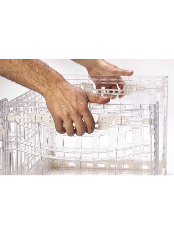 Caja de plástico plegable transparente - Imagen 4