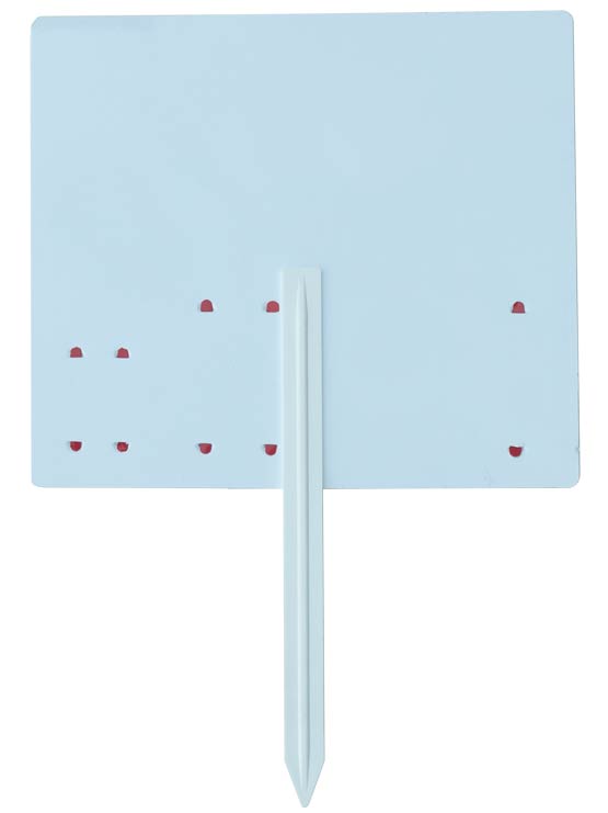 Carteles de precios grandes para frutería vista trasera